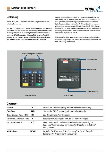 Kobil Tan Optimus Comfort Fehler 00 Nach Batteriewechsel TAN