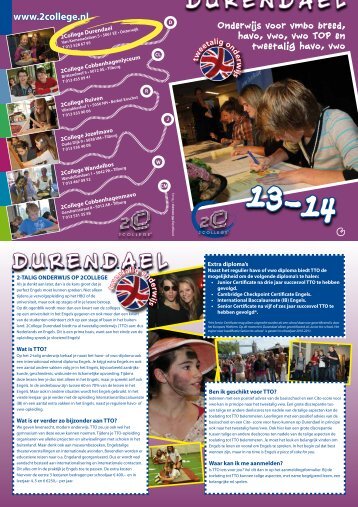 flyer Durendael TTO - 2College