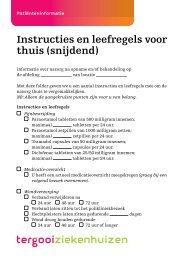 Instructies en leefregels voor thuis (snijdend) - Tergooiziekenhuizen