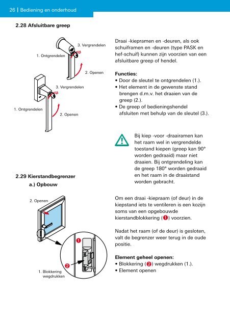 Bediening en onderhoud - Surminski Aluminiumbouw BV