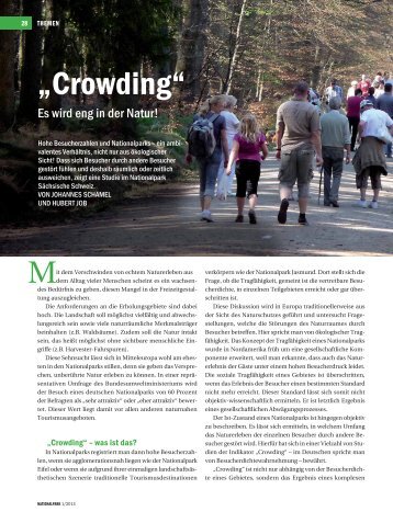 Crowding - Zeitschrift Nationalpark