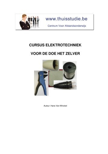 cursus elektrotechniek voor de doe het zelver - Ondernemersschool