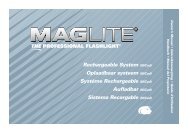 Rechargeable System (NiCad) Oplaadbaar systeem ... - Maglite