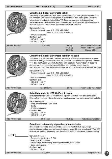 Abitana Productcatalogus NL - Bouwindex