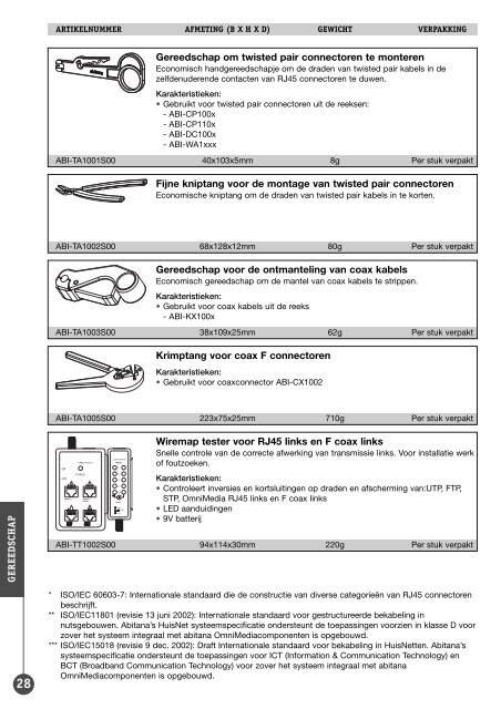 Abitana Productcatalogus NL - Bouwindex