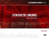 KoreSound Pack Synthetic Drums Reloaded - Native Instruments