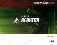 KoreSound Pack Best of REAKTOR Vol. 1 - Native Instruments