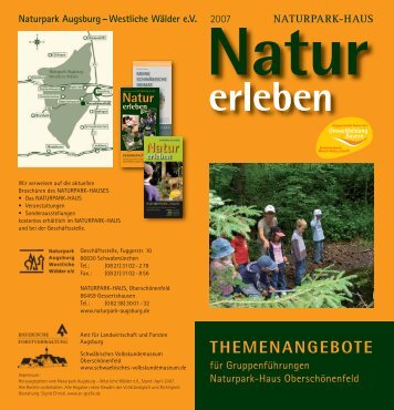 THEMENANGEBOTE - Naturpark Augsburg Westliche Wälder e.V.