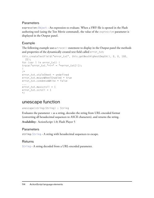 ActionScript 2.0 Language Reference - Adobe Help and Support