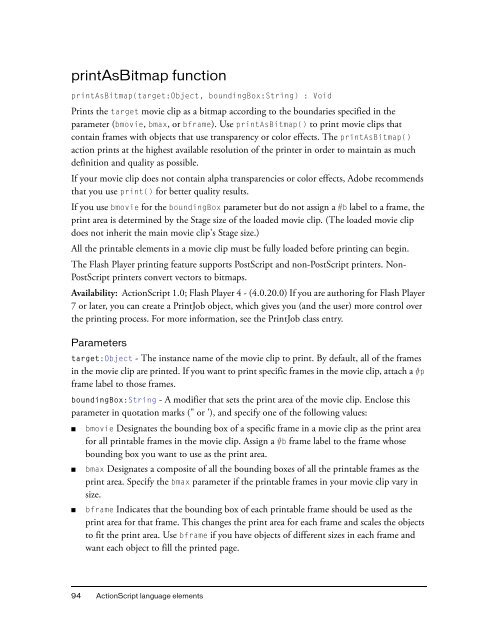 ActionScript 2.0 Language Reference - Adobe Help and Support