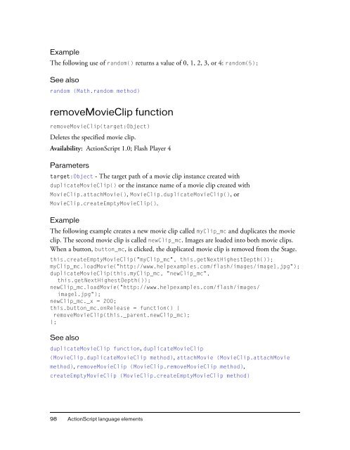 ActionScript 2.0 Language Reference - Adobe Help and Support