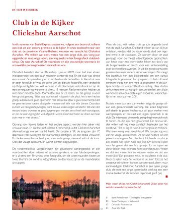 Club in de Kijker Clickshot Aarschot - Centrum voor Beeldexpressie