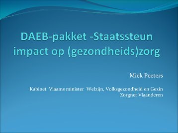 DAEB-pakket -Staatssteun impact voor WVG