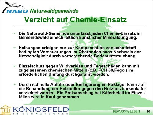 Koenigsfeld NABU Naturwaldgemeinde, F.Link - Naturschutztage ...