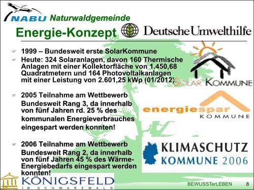 Koenigsfeld NABU Naturwaldgemeinde, F.Link - Naturschutztage ...