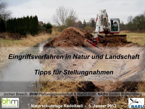 Eingriffsverfahren in Natur und Landschaft – Tipps für Stellungnahmen