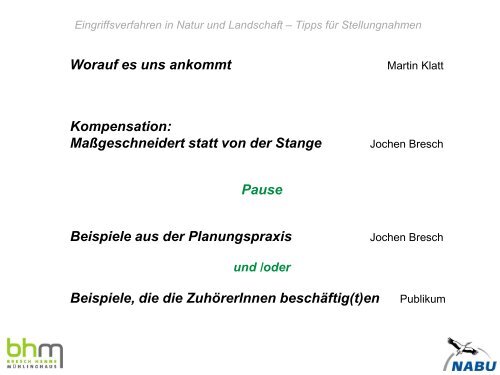 Eingriffsverfahren in Natur und Landschaft – Tipps für Stellungnahmen