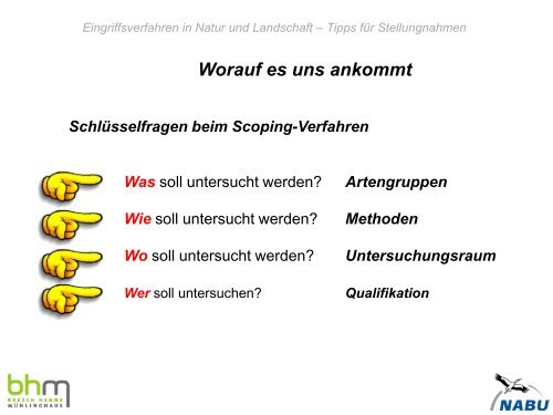 Eingriffsverfahren in Natur und Landschaft – Tipps für Stellungnahmen