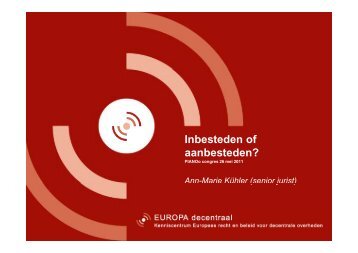 Inbesteden of aanbesteden? - Pianoo