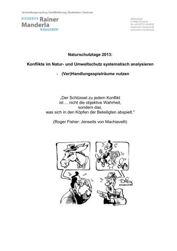 Konflikte analysieren R.Manderla