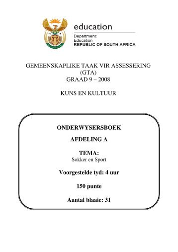 Microsoft Word - DOE GTA Kuns en Kultuur Onderwysersboek