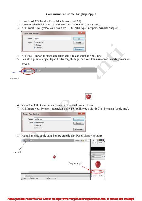 1. Cara Membuat Game Tangkap Apple