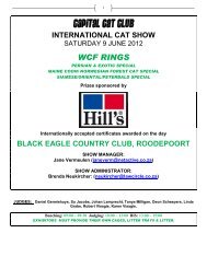 Catalogue - Cat Association of Southern Africa