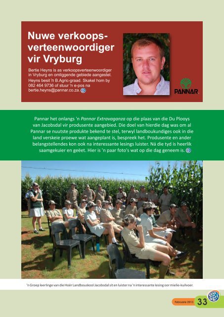 Uitgawe 10 – FEB 2013 - agri - spmdesigns.co.za