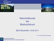 Bluthochdruck - Dr. Sabine Rezwanian - Natur und Medizin e.V.