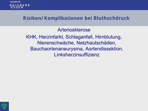 Bluthochdruck - Dr. Sabine Rezwanian - Natur und Medizin e.V.