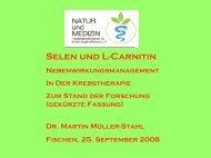 Selen und L-Carnitin - Natur und Medizin e.V.