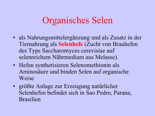 Selen und L-Carnitin - Natur und Medizin e.V.