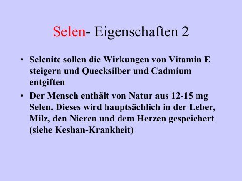 Selen und L-Carnitin - Natur und Medizin e.V.