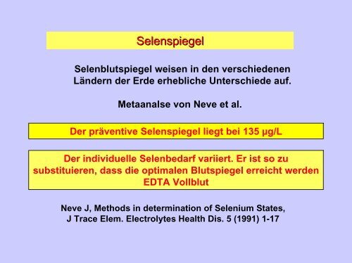 Selen und L-Carnitin - Natur und Medizin e.V.