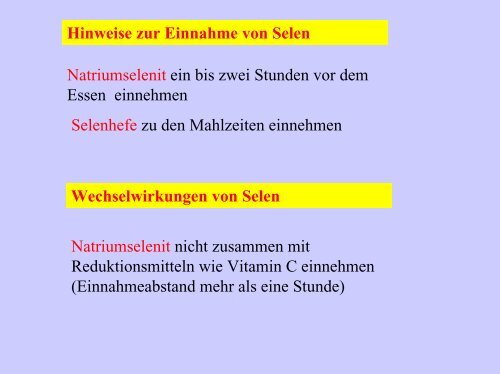 Selen und L-Carnitin - Natur und Medizin e.V.