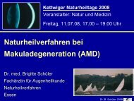 Epidemiologie der altersbedingten Makuladegeneration (AMD)