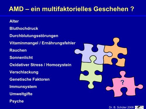 Epidemiologie der altersbedingten Makuladegeneration (AMD)