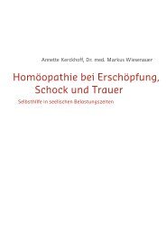 Homöopathie bei Erschöpfung, Schock und Trauer - Natur und ...