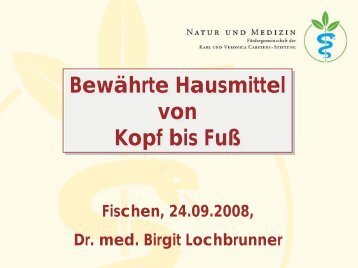 Dr. med. Birgit Lochbrunner - Natur und Medizin e.V.