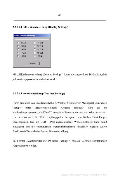 HANDBUCH - NaviCharT