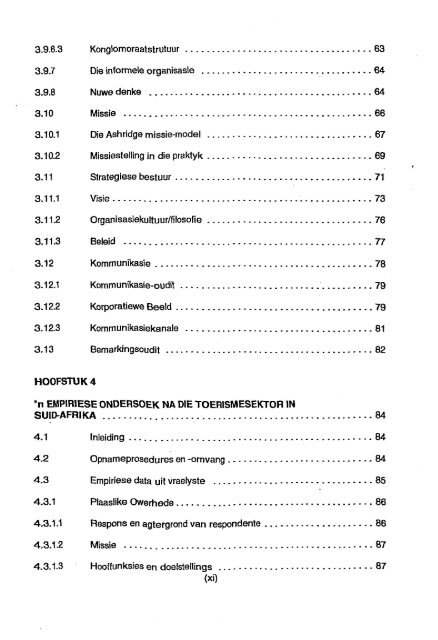 oudit van bestaande organisasiestrukture, kommunikasiekanale en