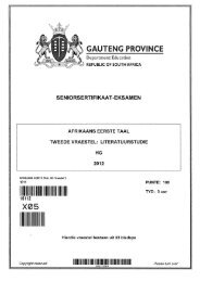 Afrikaans L1 P2 HG - Gauteng Department of Education