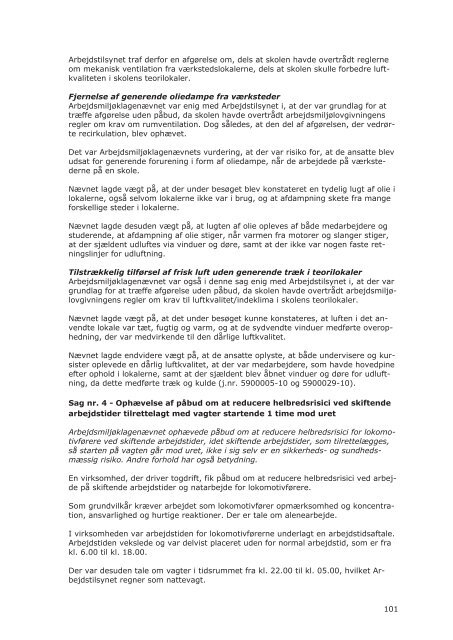Arbejdsmiljøklagenævnets årsberetning 2010 - Ankestyrelsen