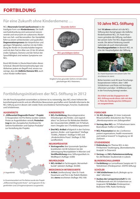 JAHRESBERICHT 2012 - NCL-Stiftung