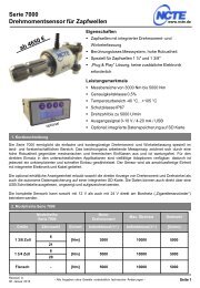 Serie 7000 Drehmomentsensor für Zapfwellen - Ncte.de