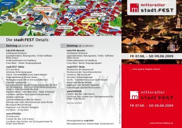 Die stadt:FEST Details: