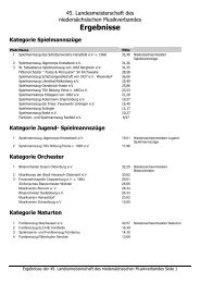Ergebnisse - Niedersächsischer Musikverband