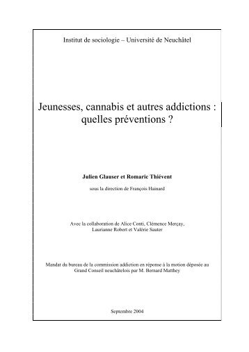Jeunesses, cannabis et autres addictions : quelles préventions ?