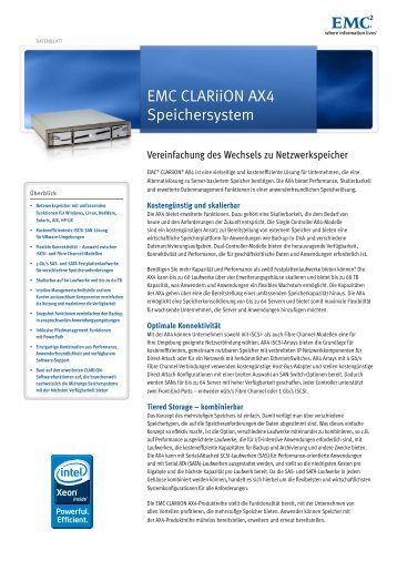 EMC CLARiiON AX4 Speichersystem - neam IT-Services GmbH