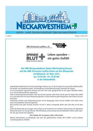 Kalenderwoche 11 (erschienen am 15.03.2013) - Gemeinde ...